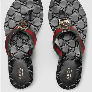 Gucci Thong Web Sandal